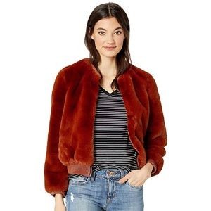 ASTR XS Faux Fur Frankie Bomber jacket (Spice)